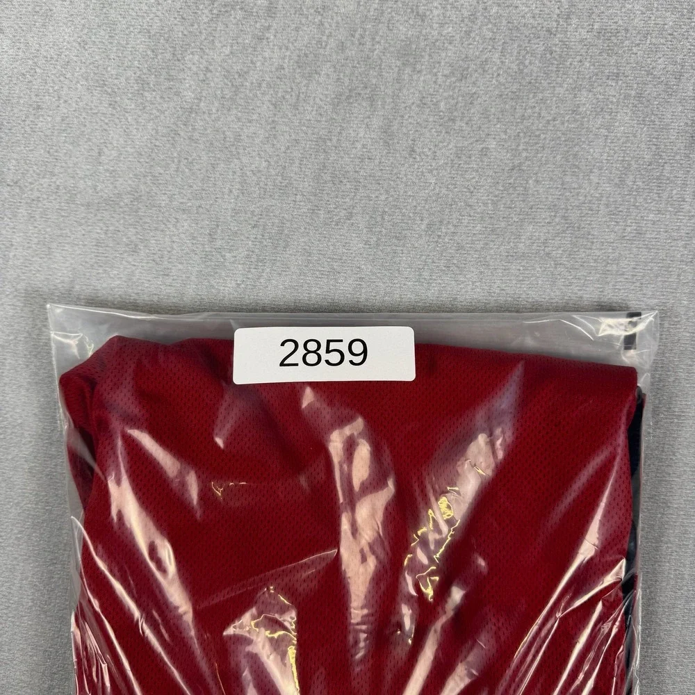 Nike Basketball Mesh Side Stripe Athletic Shorts Mens Large Red Polyester